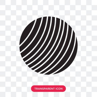 Saydam arka plan üzerinde Thre izole iş parçacığı top vektör simgesi