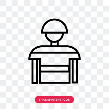 Saydam arka plan üzerinde izole futbol oyuncu vektör simgesi, 