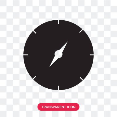 Saydam arka plan üzerinde Orie izole yönlendirme vektör simgesi