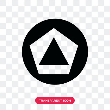 Saydam arka plan üzerinde Geometr izole geometri vektör simgesi