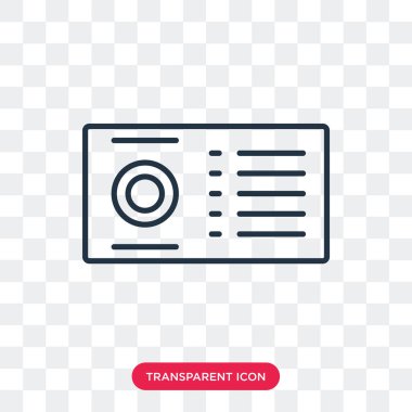 Saydam arka plan üzerinde kartvizit logo tasarımı izole iş kartı vektör simgesi