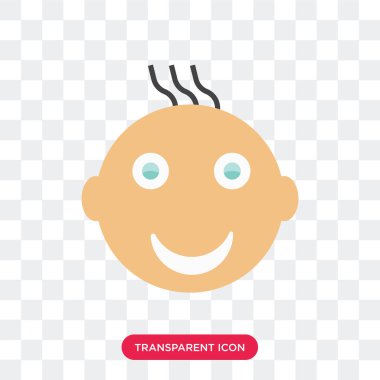 Saydam arka plan üzerinde mutlu izole mutlu gülümseme vektör simgesi