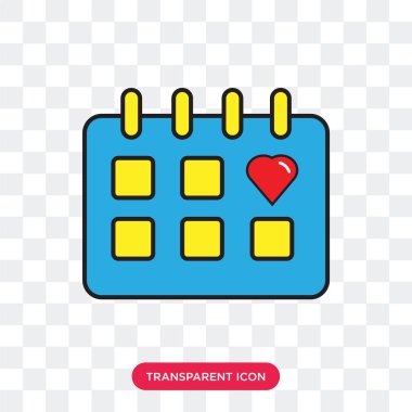 Saydam arka plan üzerinde düğünden izole düğün günü vektör simgesi