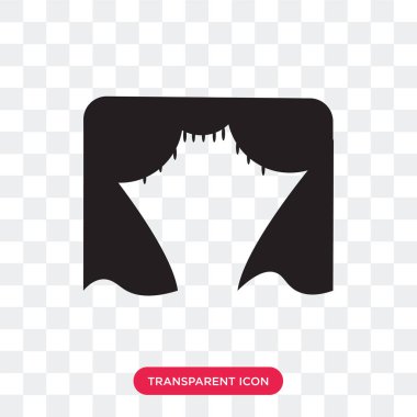 Saydam arka plan üzerinde tiyatro izole tiyatro vektör simgesi 