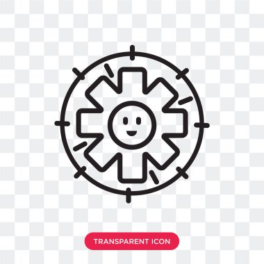 Saydam arka plan üzerinde izole teknik destek vektör simgesi