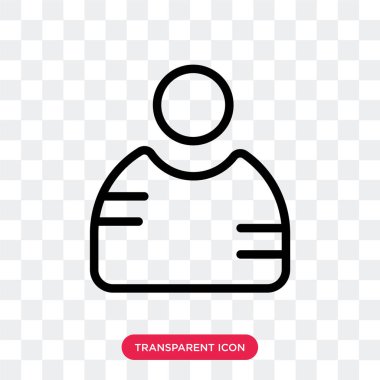 Saydam arka plan üzerinde kadın logo izole kadın vektör simgesi