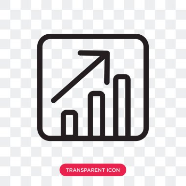 Saydam arka plan üzerinde büyüme lo izole büyüme vektör simgesi