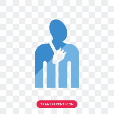 Kan tedarik sistemi vektör simgesi üzerinde şeffaf backgrou izole