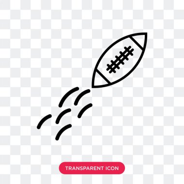 Hızlı futbol top vektör simgesi üzerinde şeffaf adam izole