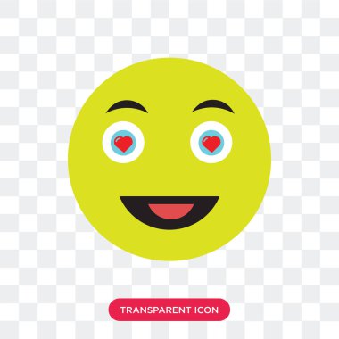 Aşık şeffaf arka plan üzerinde izole aşk vektör simgesi 