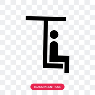 Saydam arka plan üzerinde Swing izole oyun vektör simge salıncak