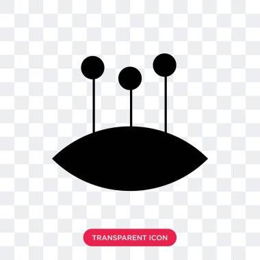 Yastık birkaç ile vektör simgesi üzerinde transparen izole pimleri