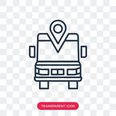 Saydam arka plan üzerinde pikap logo tasarımı izole pikap vektör simgesi