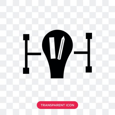  şeffaf arka plan, logo tasarımı izole vektör simgesi