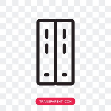 Saydam arka plan üzerinde klasörleri izole klasörleri vektör simgesi 