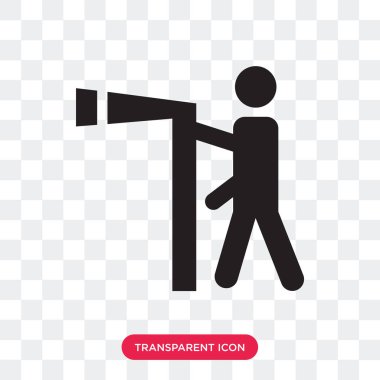 Saydam arka plan üzerinde Görüntüleyici lo izole Görüntüleyicisi vektör simgesi