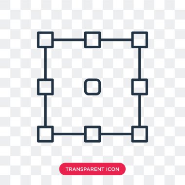 Saydam arka plan üzerinde seçim logo tasarımı izole seçimi vektör simgesi