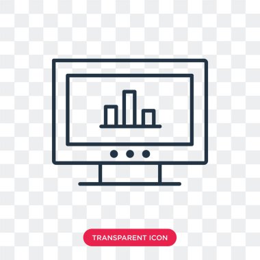 Saydam arka plan üzerinde Analytics logo tasarımı izole analytics vektör simgesi