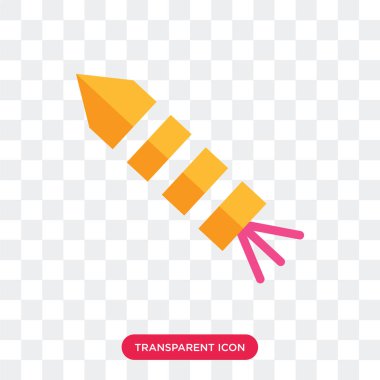 Saydam arka plan üzerinde Firewo izole fireworks vektör simgesi