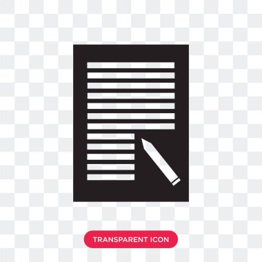 Saydam arka plan üzerinde Contrac izole sözleşme vektör simgesi