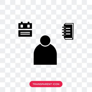 Saydam arka plan üzerinde öğrenci izole öğrenci vektör simgesi 