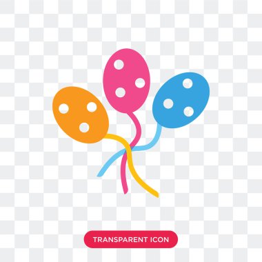 Saydam arka plan üzerinde balon izole balon vektör simgesi 