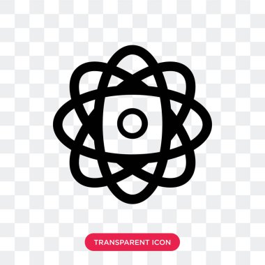 Atomik yörüngeler vektör simgesi üzerinde şeffaf arka plan izole, 