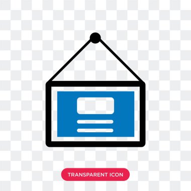 Saydam arka plan üzerinde ön izole sunu vektör simgesi