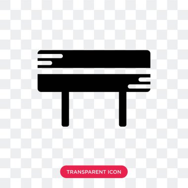 Saydam arka plan üzerinde bariyer izole bariyer vektör simgesi 