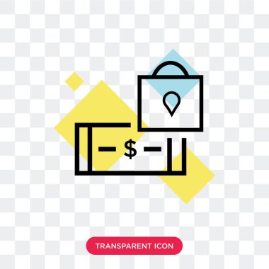 Saydam arka plan üzerinde doları lo izole doları vektör simgesi