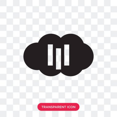  şeffaf arka plan, logo tasarımı izole vektör simgesi