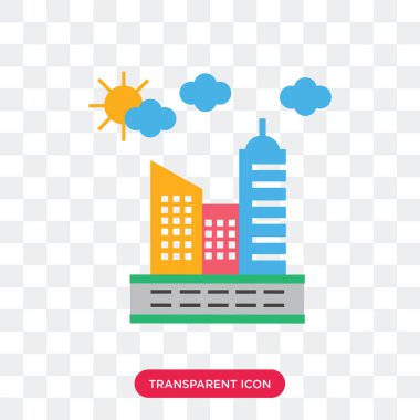 Saydam arka plan üzerinde Park logosu d izole Park vektör simgesi