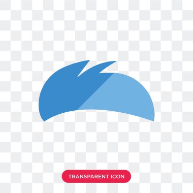 Saydam arka plan üzerinde erkekler Hai izole erkekler saç vektör simgesi