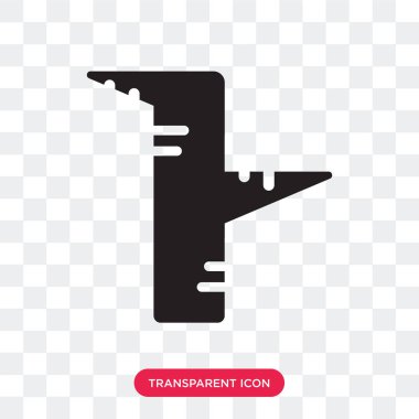 Vektör simge şeffaf arka plan üzerinde keski lo izole kalem ucu