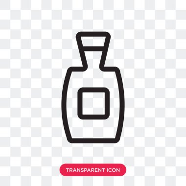 Saydam arka plan üzerinde tekila izole tekila vektör simgesi 