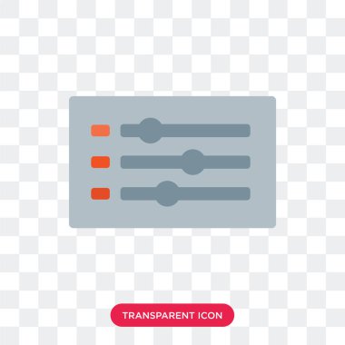 Saydam arka plan üzerinde Mikser logo izole Mikser vektör simgesi