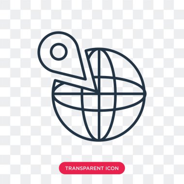 Saydam arka plan üzerinde hedef logo tasarımı izole hedef vektör simgesi