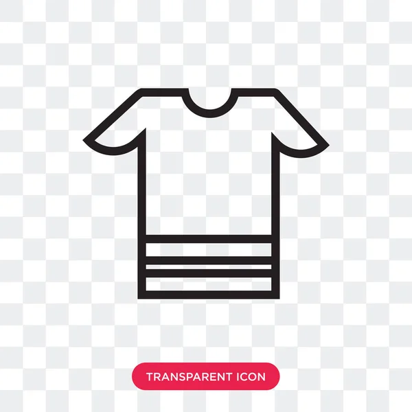 Camiseta vector icono aislado sobre fondo transparente, camiseta — Vector de stock