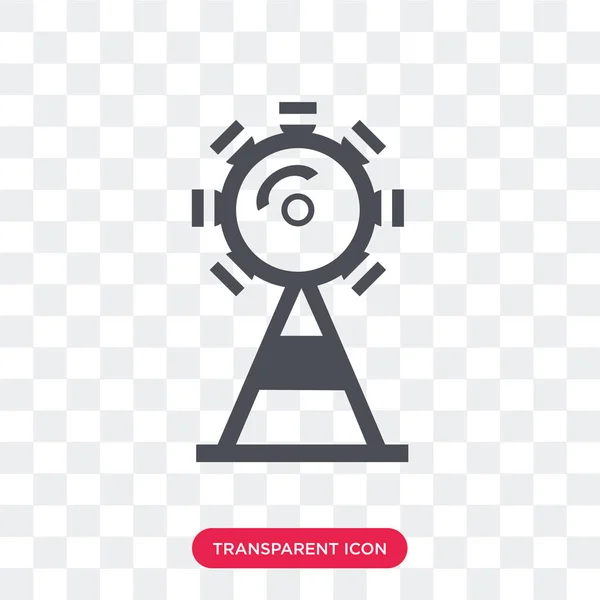 Icône vectorielle grande roue isolée sur fond transparent, Fer — Image vectorielle