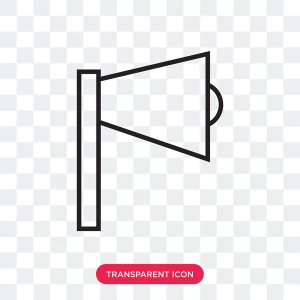Ícone de vetor de som isolado no fundo transparente, logotipo do som — Vetor de Stock