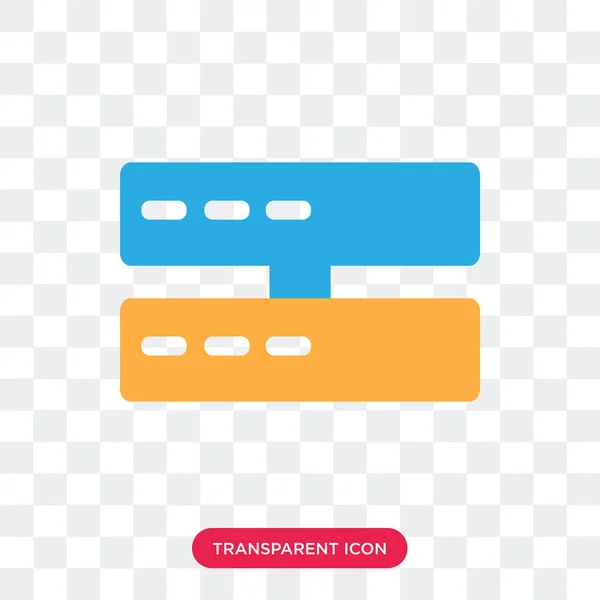 Server-Vektor-Symbol isoliert auf transparentem Hintergrund, Server lo — Stockvektor