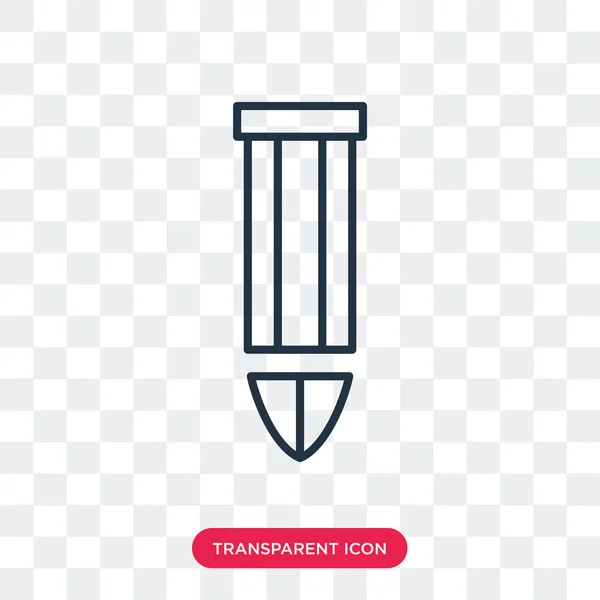 Bullet vector icon isolated on transparent background, Bullet logo design — Stock Vector