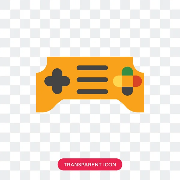 Icône vectorielle Gamepad isolée sur fond transparent, Gamepad — Image vectorielle