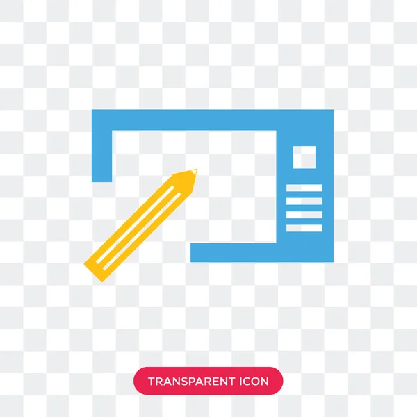 Icono del vector de la tableta aislado sobre fondo transparente, lo de la tableta — Archivo Imágenes Vectoriales