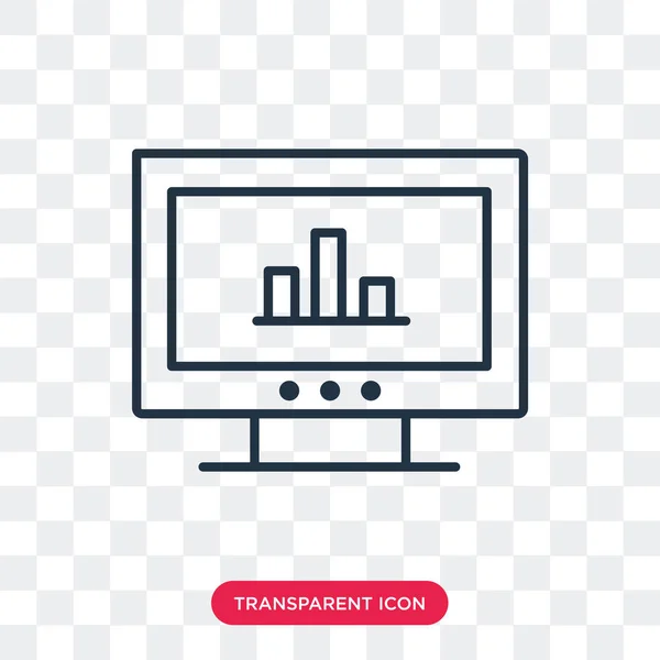 Analytics vector icon elszigetelt átlátszó háttér, Analytics logo tervezés — Stock Vector