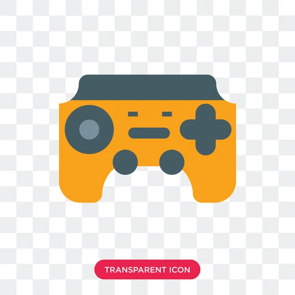 Gamepad vector pictogram geïsoleerd op transparante achtergrond, Gamepad — Stockvector