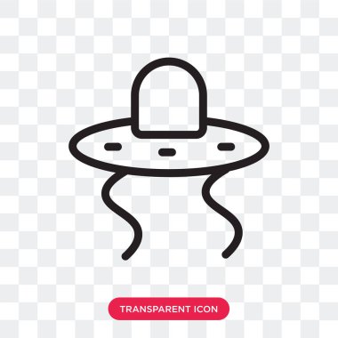 Saydam arka plan üzerinde kovboy lo izole kovboy vektör simgesi