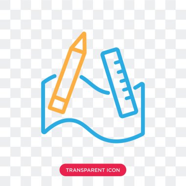 Saydam arka plan üzerinde Gra izole grafik aracı vektör simgesi