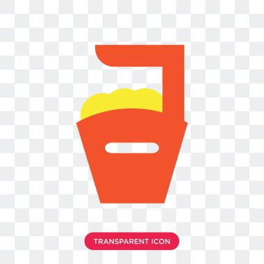 Saydam arka plan üzerinde erişte izole erişte vektör simgesi 