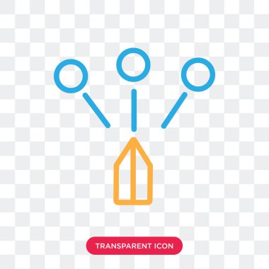  şeffaf arka plan, logo tasarımı izole vektör simgesi